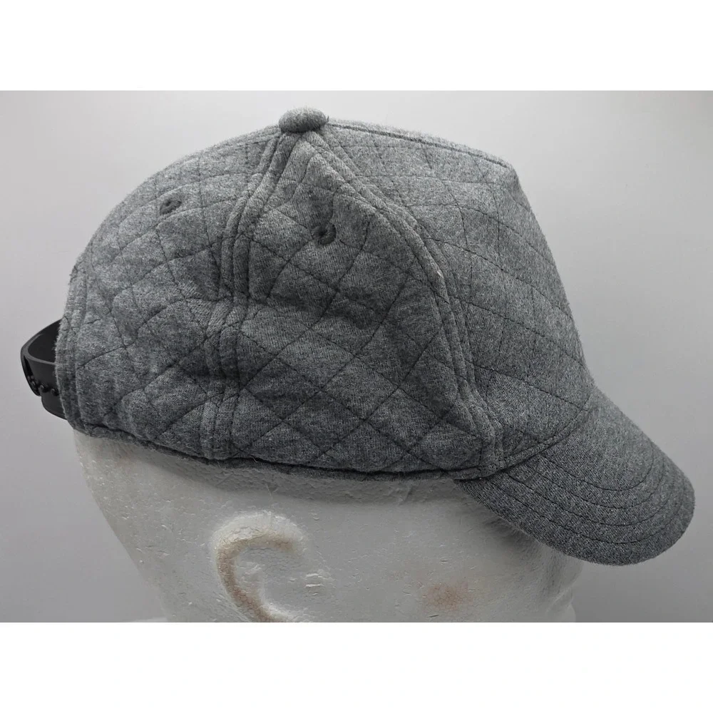 Gymboree‎ Quilted Baseball Cap Youth Gray Sporty Snapback Hat No Tags